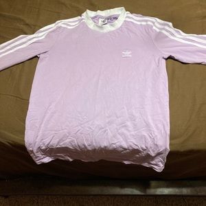 Authentic Lavender long sleeve adidas shirt.